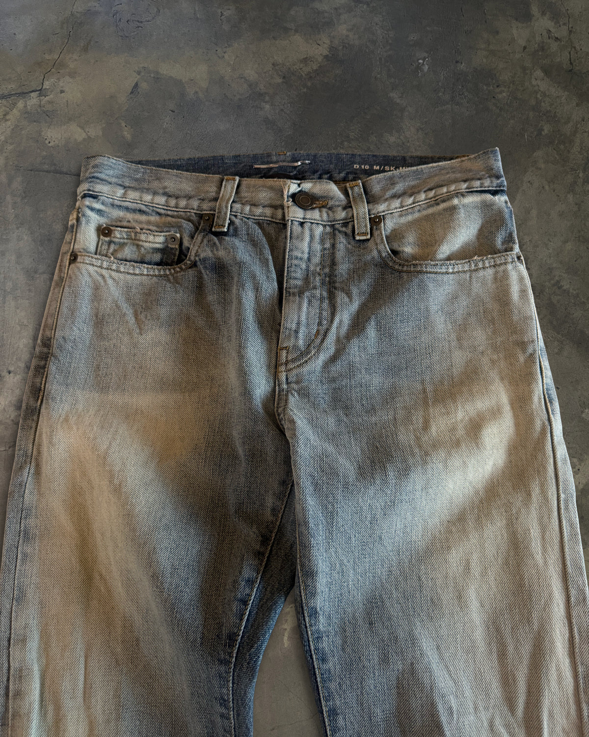 SAINT LAURENT SS2016 RUNWAY D10 SELVEDGE RIPPED DENIM