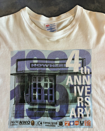 NOWHERE 1997 4TH YEAR ANNIVERSARY TEE