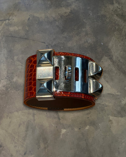 HERMES COLLIER DE CHIEN CROC BRACELET