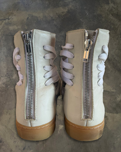 KRISVANASSCHE SS2014 MULTI LACED HIGHTOP SNEAKER