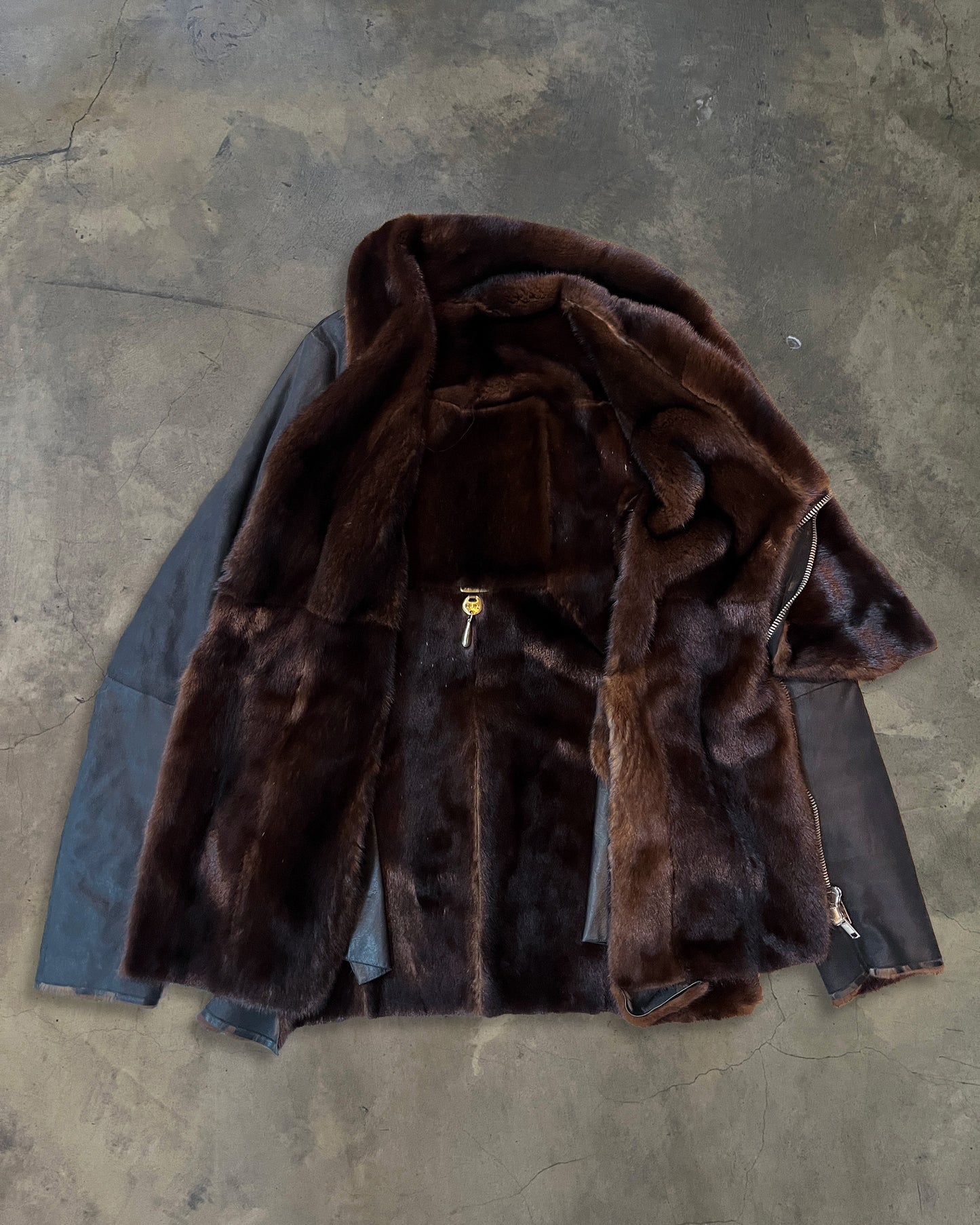 1/1 HUNRICKOWENS KANGAROO LEATHER & SCANDINAVIAN MINK JACKET