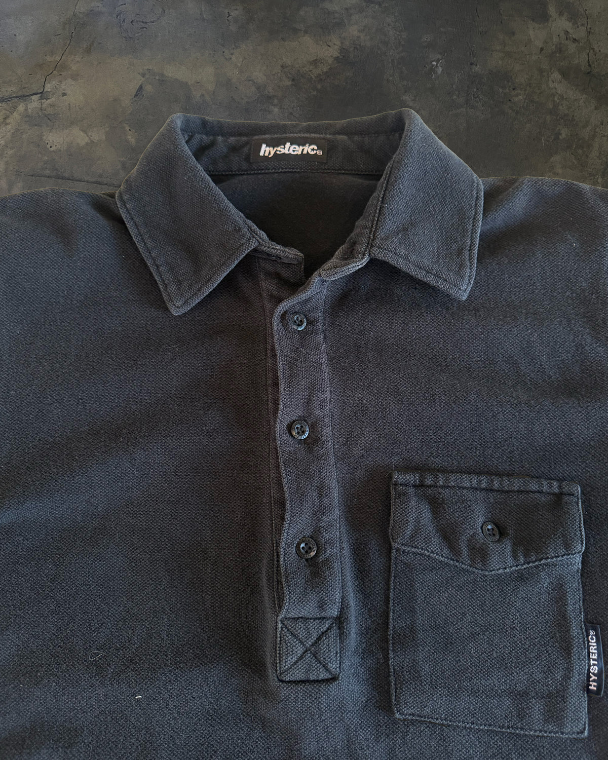 HYSTERIC GLAMOUR SKULL AND BONES POLO