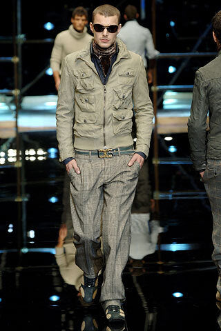 DOLCE GABBANA AW2007 RUNWAY 6 POCKET LEATHER JACKET