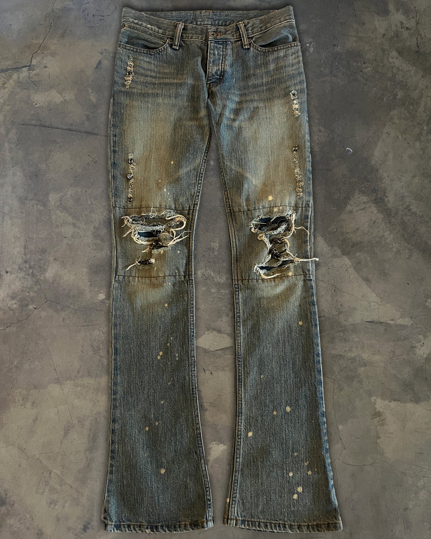 IFSIXWASNINE PIERCED BOOTCUT MUDMAX DENIM