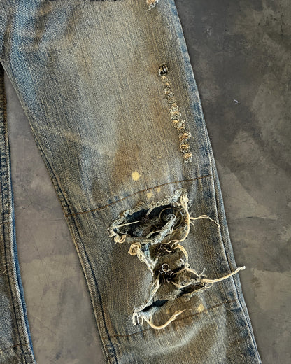 IFSIXWASNINE PIERCED BOOTCUT MUDMAX DENIM