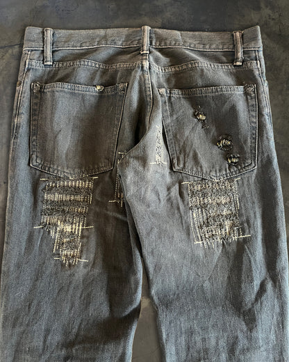 IFSIXWASNINE BLACK BOOTCUT MUDMAX DENIM