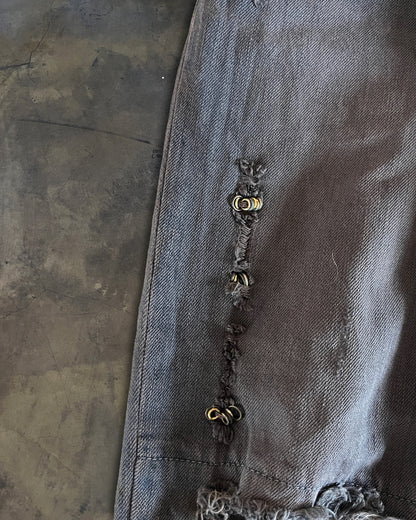 IFSIXWASNINE BLACK BOOTCUT MUDMAX DENIM