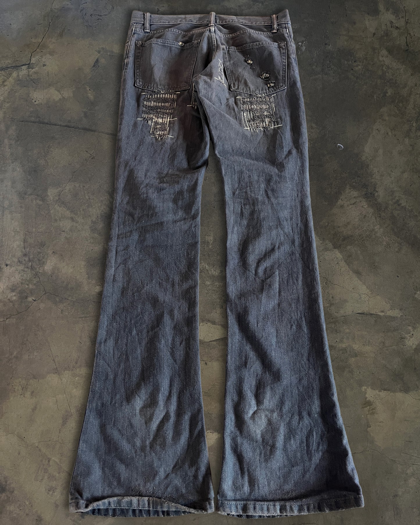 IFSIXWASNINE BLACK BOOTCUT MUDMAX DENIM