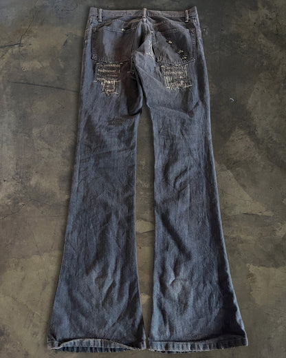 IFSIXWASNINE BLACK BOOTCUT MUDMAX DENIM