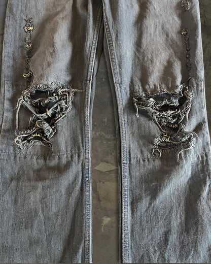 IFSIXWASNINE BLACK BOOTCUT MUDMAX DENIM