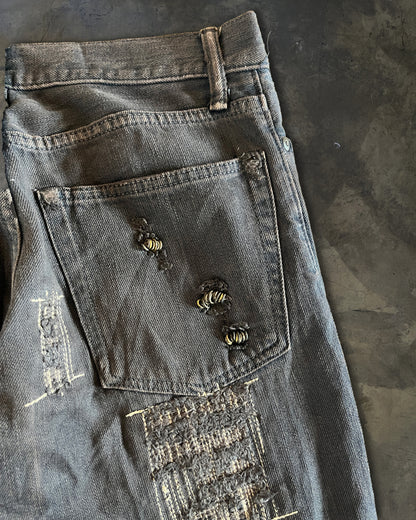 IFSIXWASNINE BLACK BOOTCUT MUDMAX DENIM