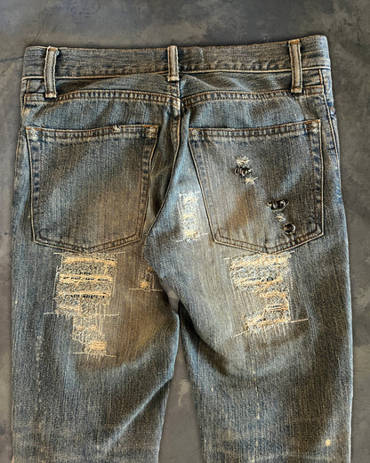 IFSIXWASNINE PIERCED BOOTCUT MUDMAX DENIM