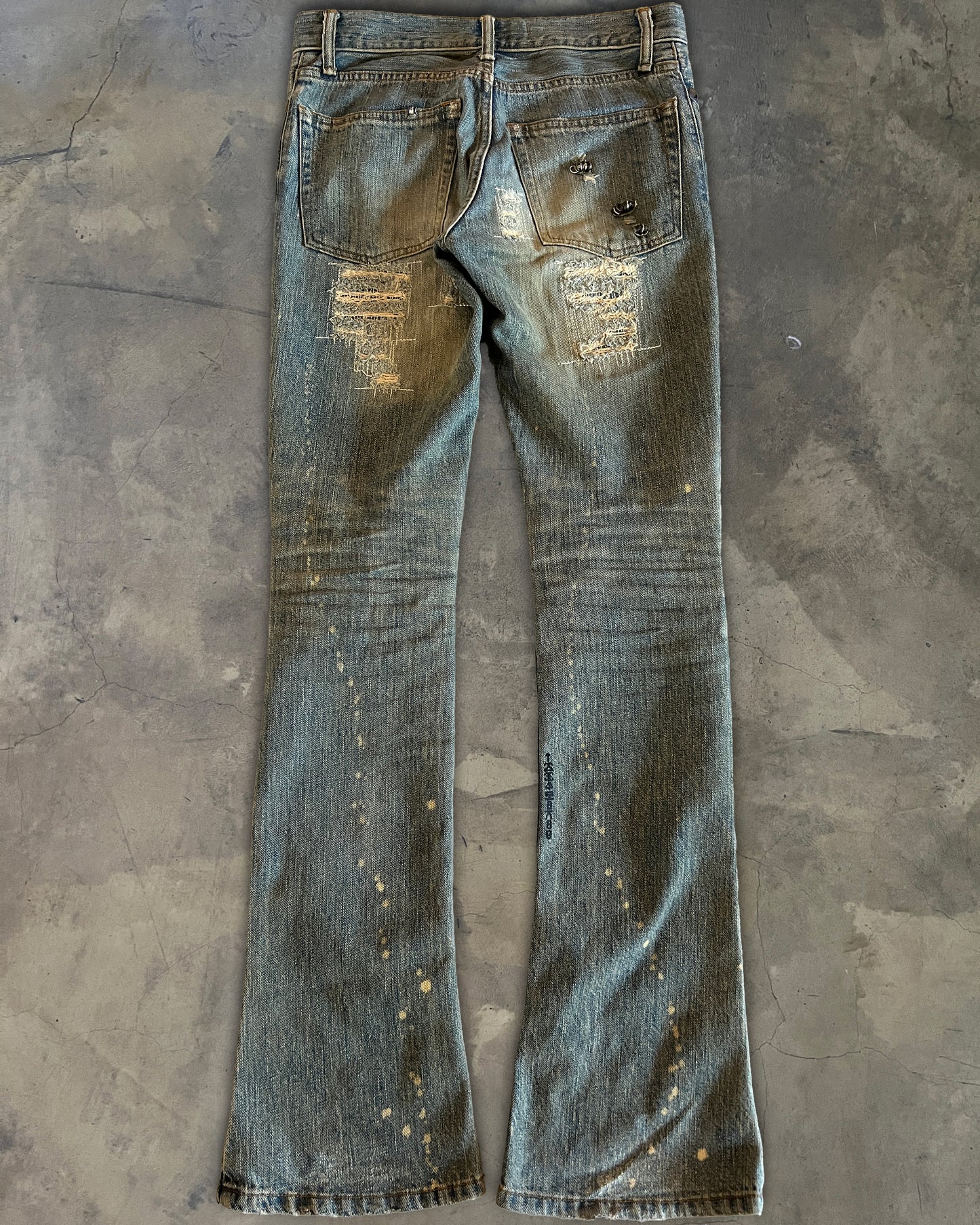 IFSIXWASNINE PIERCED BOOTCUT MUDMAX DENIM