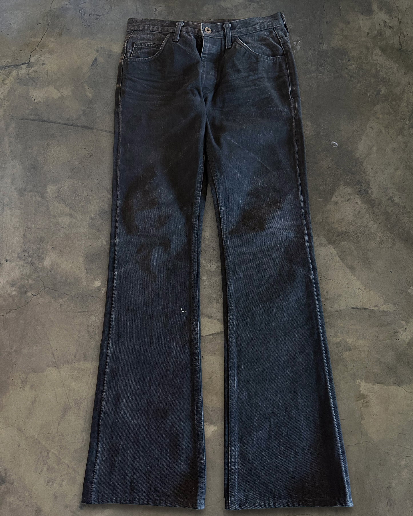 ISAMU KATAYAMA BACKLASH AW2010 IGUANA PATCH DENIM