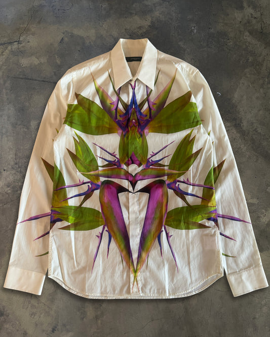 GIVENCHY SS2012 RUNWAY BIRDS OF PARADISE BUTTON UP