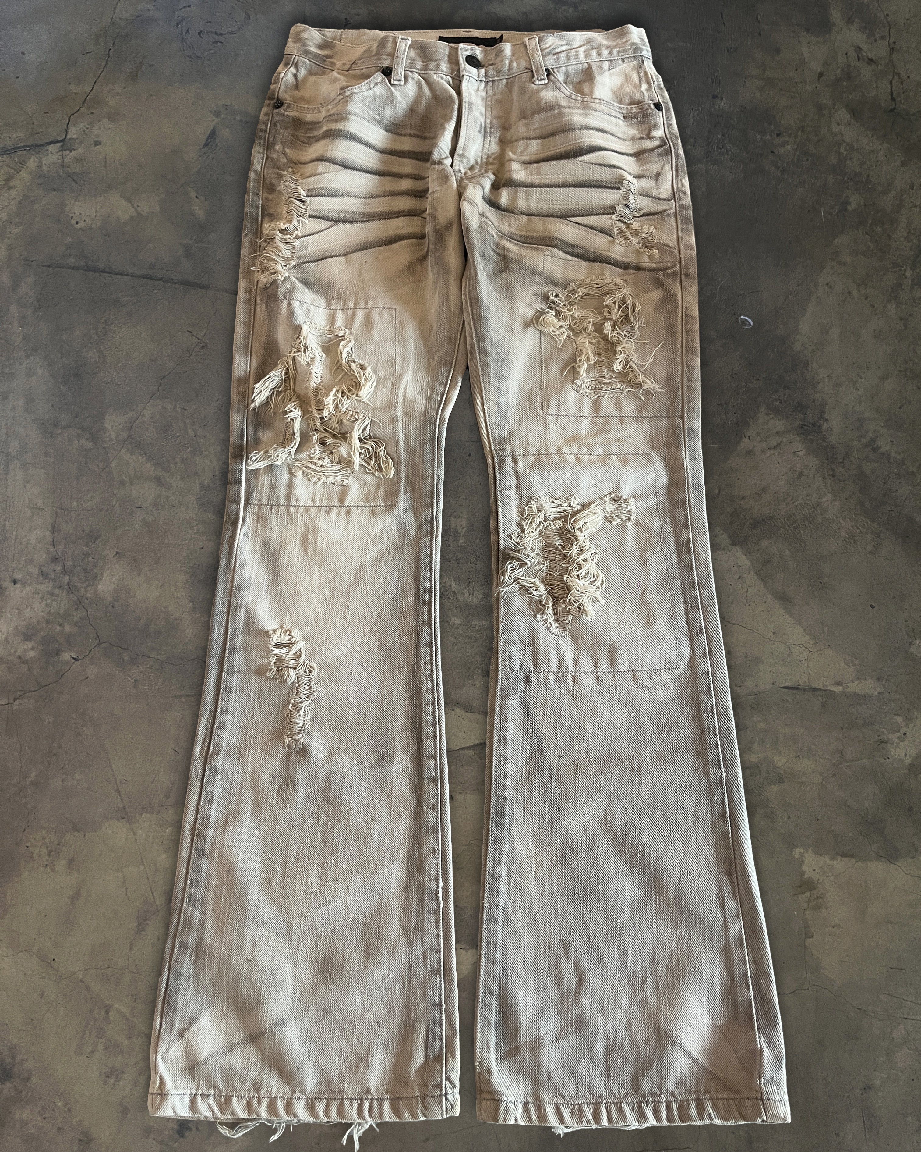 FUGA archive Denim jeans - glam FUGA archive flare jeans ラメ