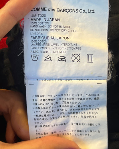 COMME DES GARCON X JUNYA WATANABE SS2004 ANARCHY VELOUR TEE