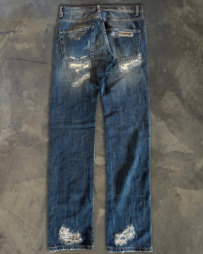 JUST CAVALLI PATCHED DENIM