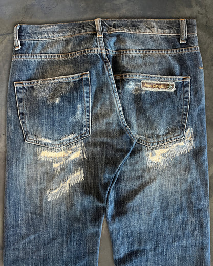 JUST CAVALLI PATCHED DENIM