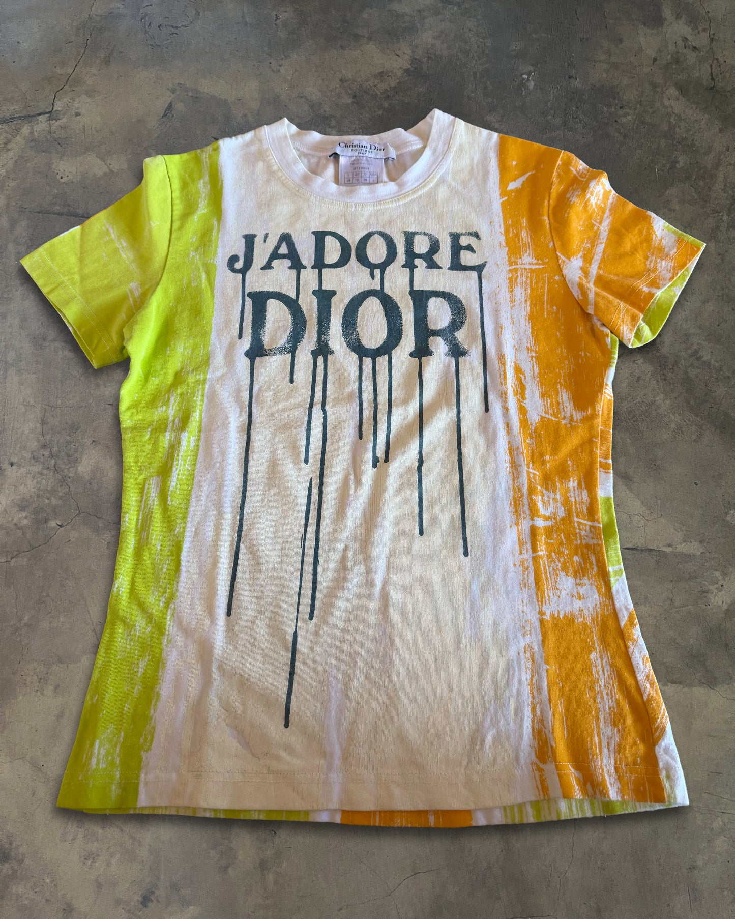DIOR SS2002 RTW J'ADORE DIOR DRIP TEE