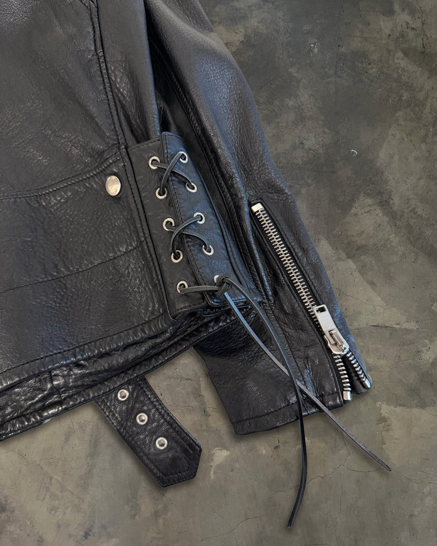SAINT LAURENT SS2016 RUNWAY SURF SOUNDS SNAKE FRINGE JACKET