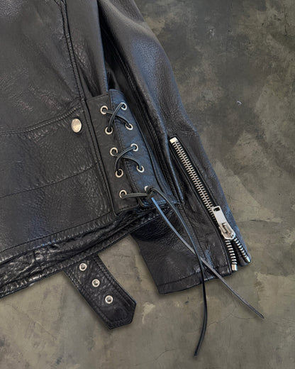 SAINT LAURENT SS2016 RUNWAY SURF SOUNDS SNAKE FRINGE JACKET