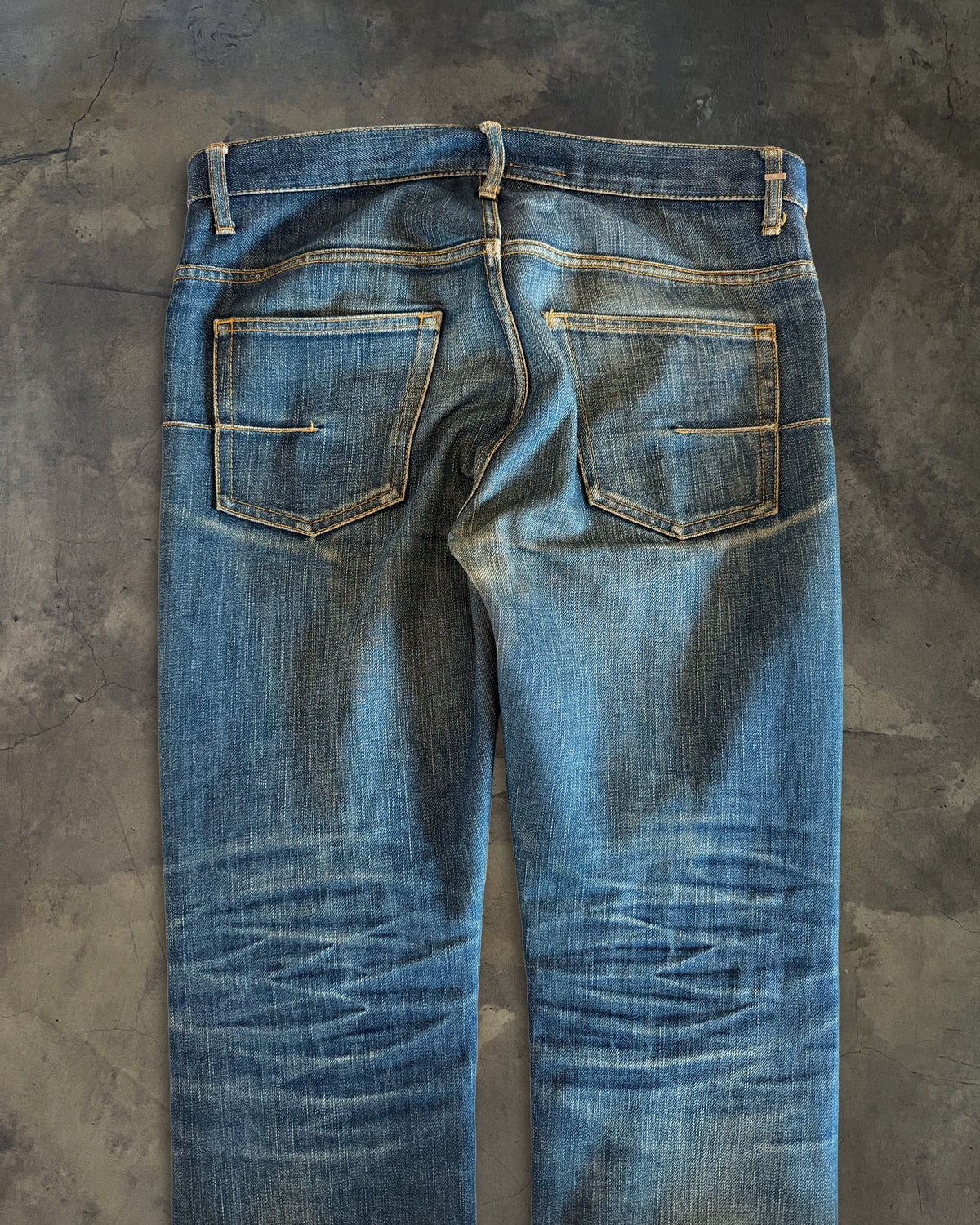 DIOR HOMME SS2011 FADED INDIGO DENIM
