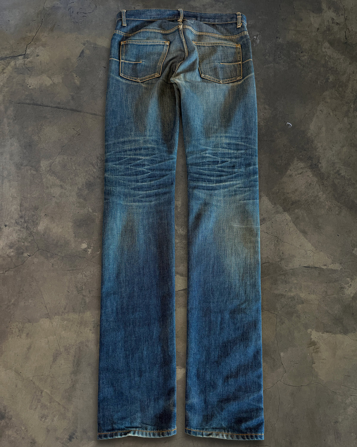 DIOR HOMME SS2011 FADED INDIGO DENIM