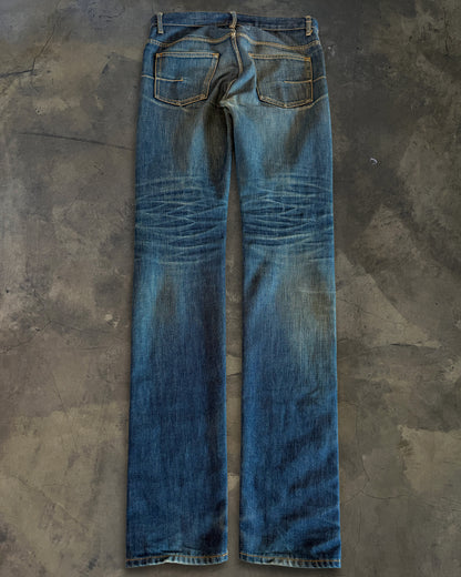DIOR HOMME SS2011 FADED INDIGO DENIM