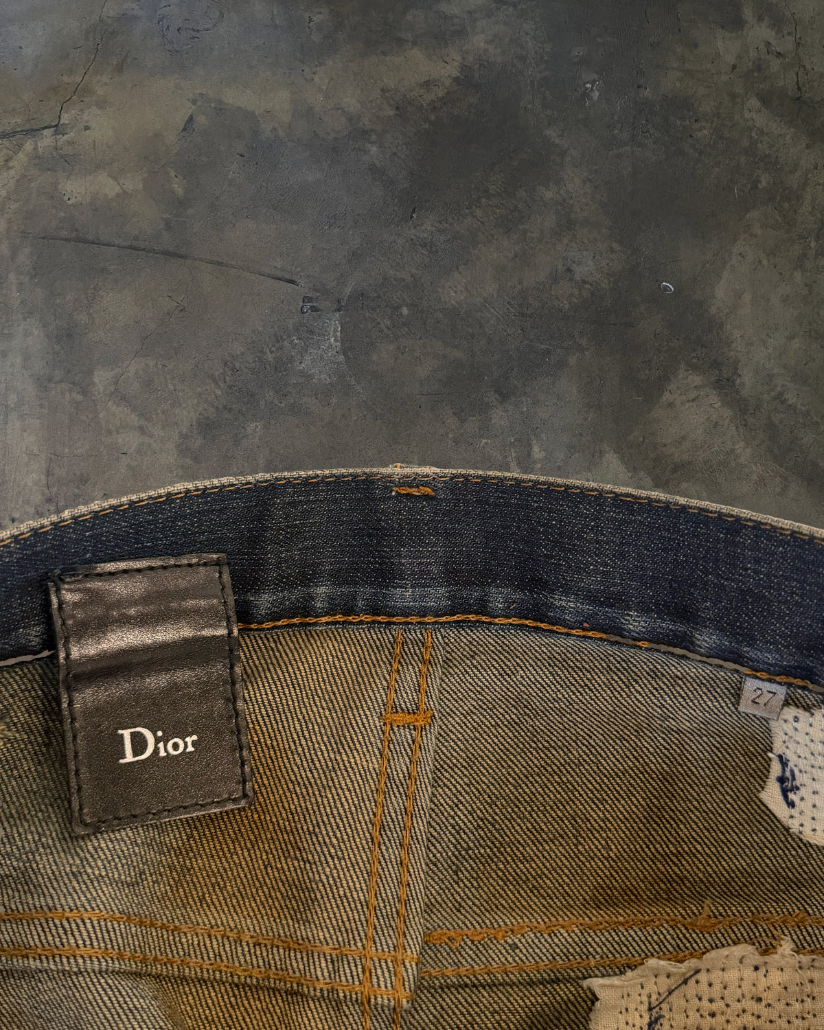 DIOR HOMME AW2008 REPAIRED "JAKE" DENIM