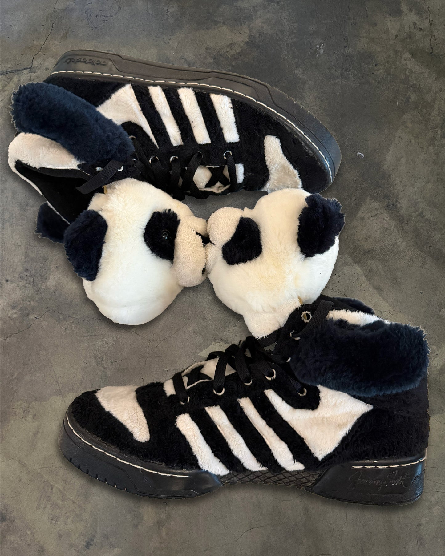 JEREMY SCOTT X ADIDAS FW2011 PANDA SNEAKERS