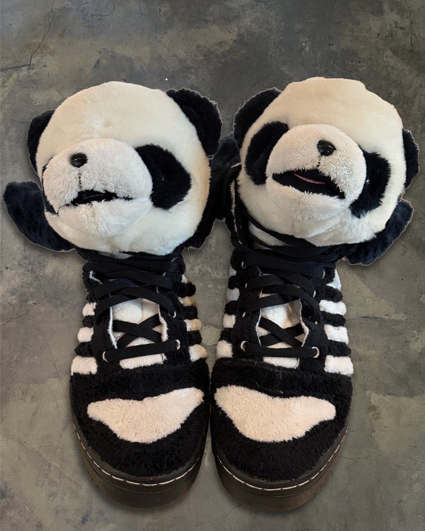 JEREMY SCOTT X ADIDAS FW2011 PANDA SNEAKERS