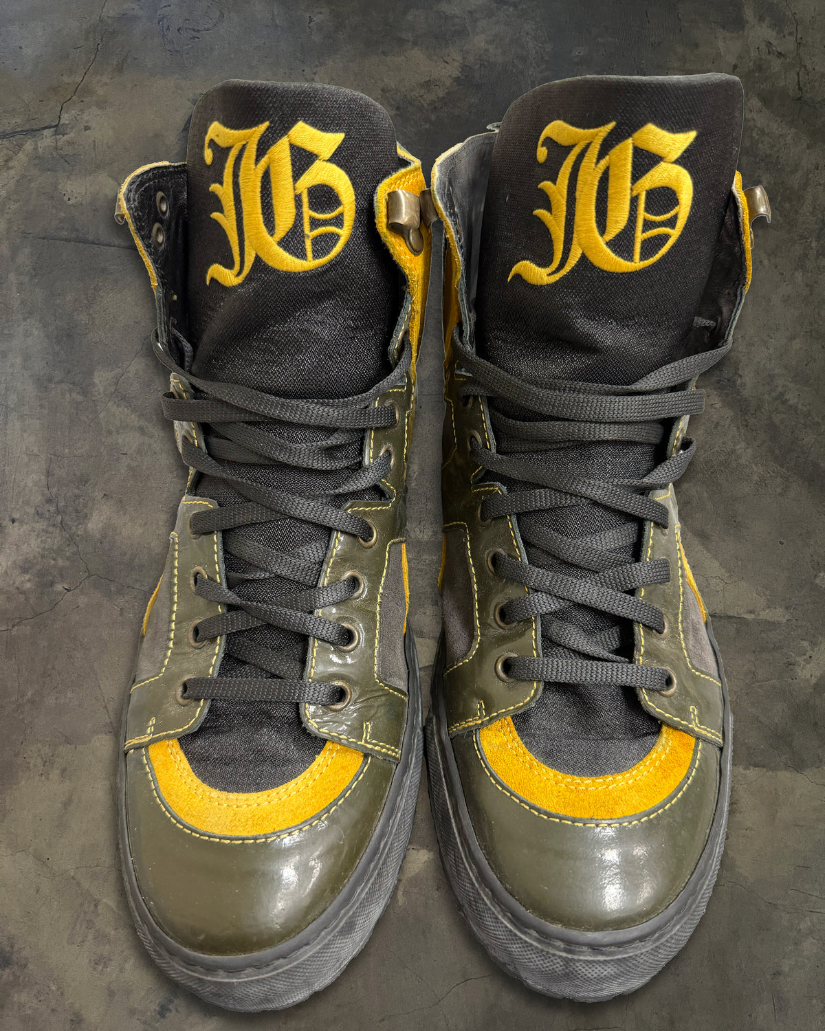 2000s JOHN GALLIANO HIGH TOP SHOES