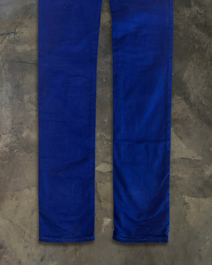 DIOR HOMME SS2009 PLANISPHERE BLUE DENIM