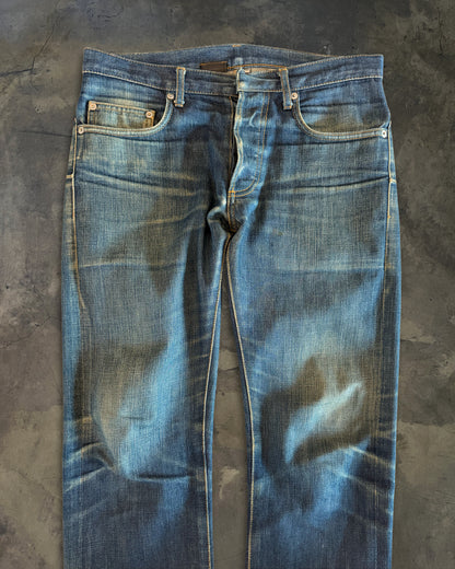 DIOR HOMME SS2011 FADED INDIGO DENIM