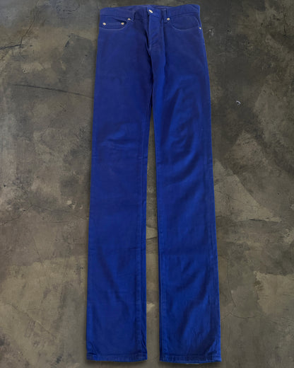 DIOR HOMME SS2009 PLANISPHERE BLUE DENIM