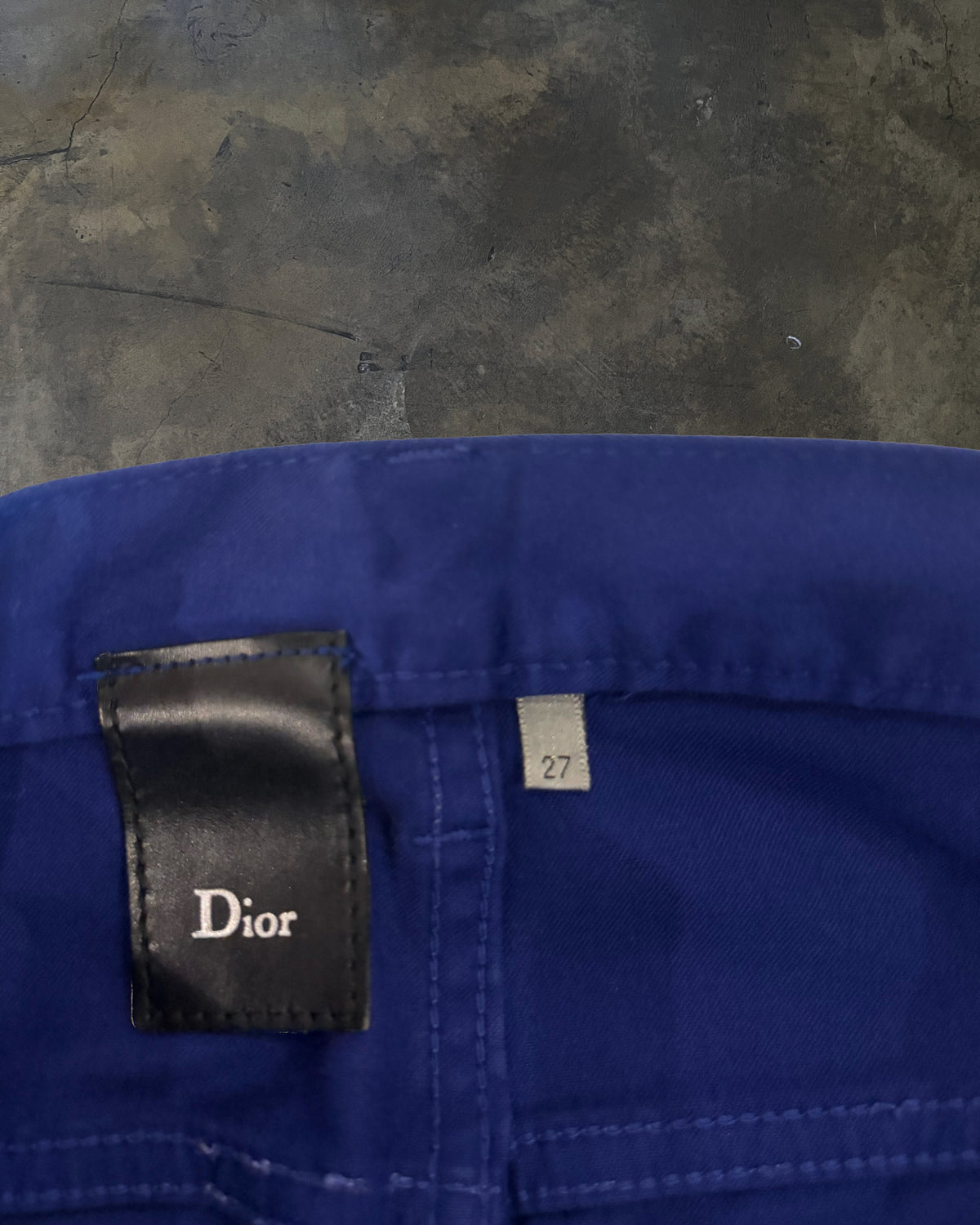 DIOR HOMME SS2009 PLANISPHERE BLUE DENIM