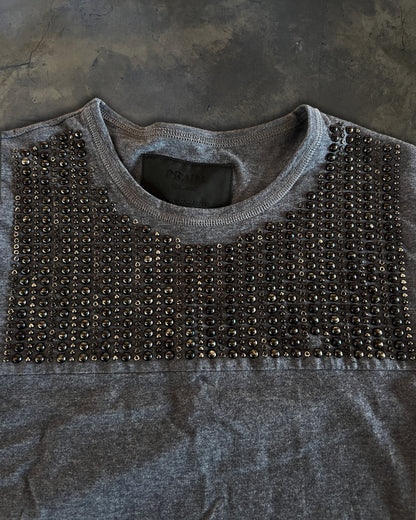 PRADA RUNWAY AW2009 EMBELLISHED T SHIRT