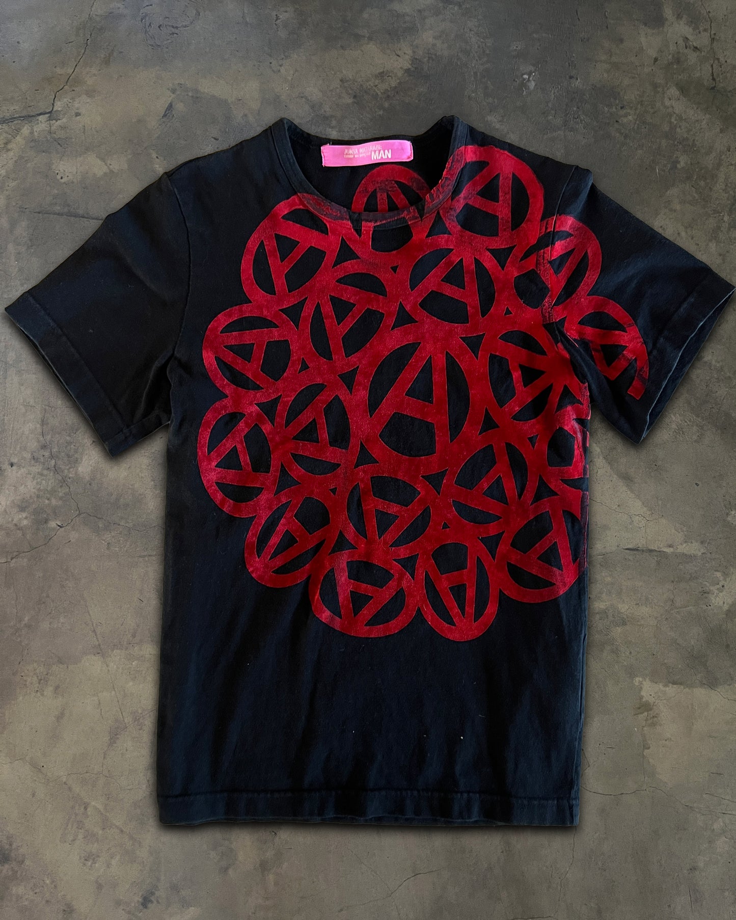 COMME DES GARCON X JUNYA WATANABE SS2004 ANARCHY VELOUR TEE