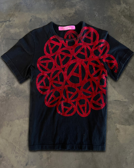 COMME DES GARCON X JUNYA WATANABE SS2004 ANARCHY VELOUR TEE