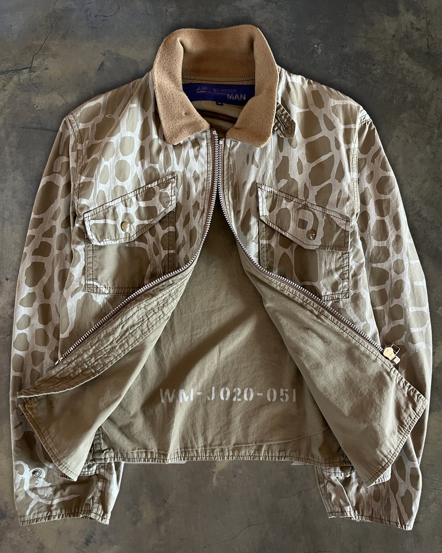 COMME DES GARCONS X JUNYA WATANABE AD2003 BARBED FENCE PRINT JACKET