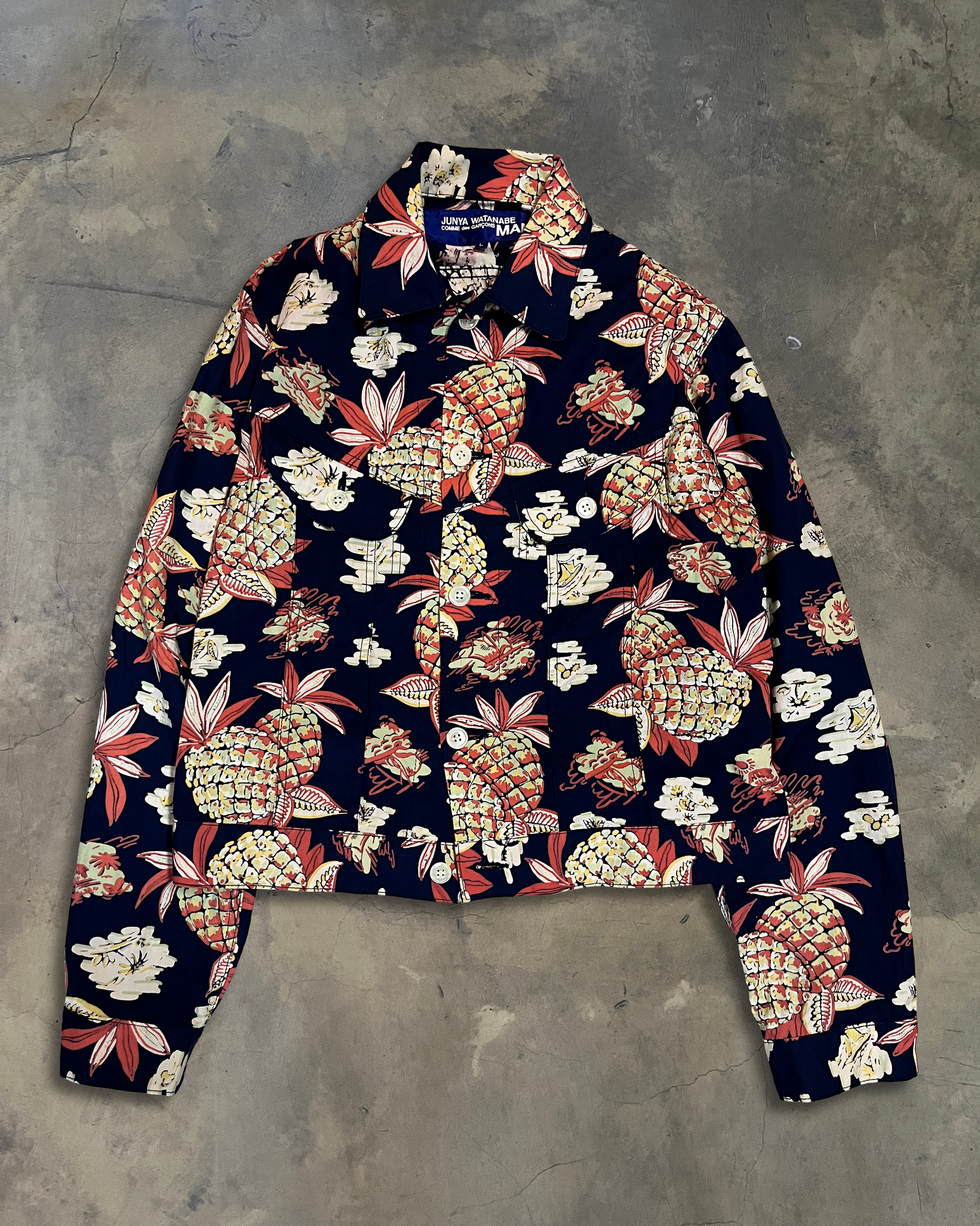 JUNYA WATANABE CDG SS2003 RUNWAY CROPPED HAWAIIAN SHIRT – glam archive