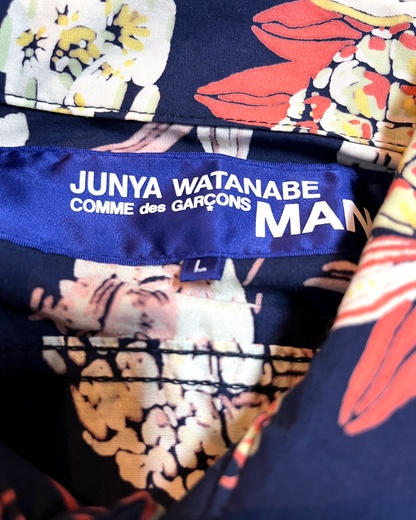 JUNYA WATANABE CDG SS2003 RUNWAY CROPPED HAWAIIAN SHIRT