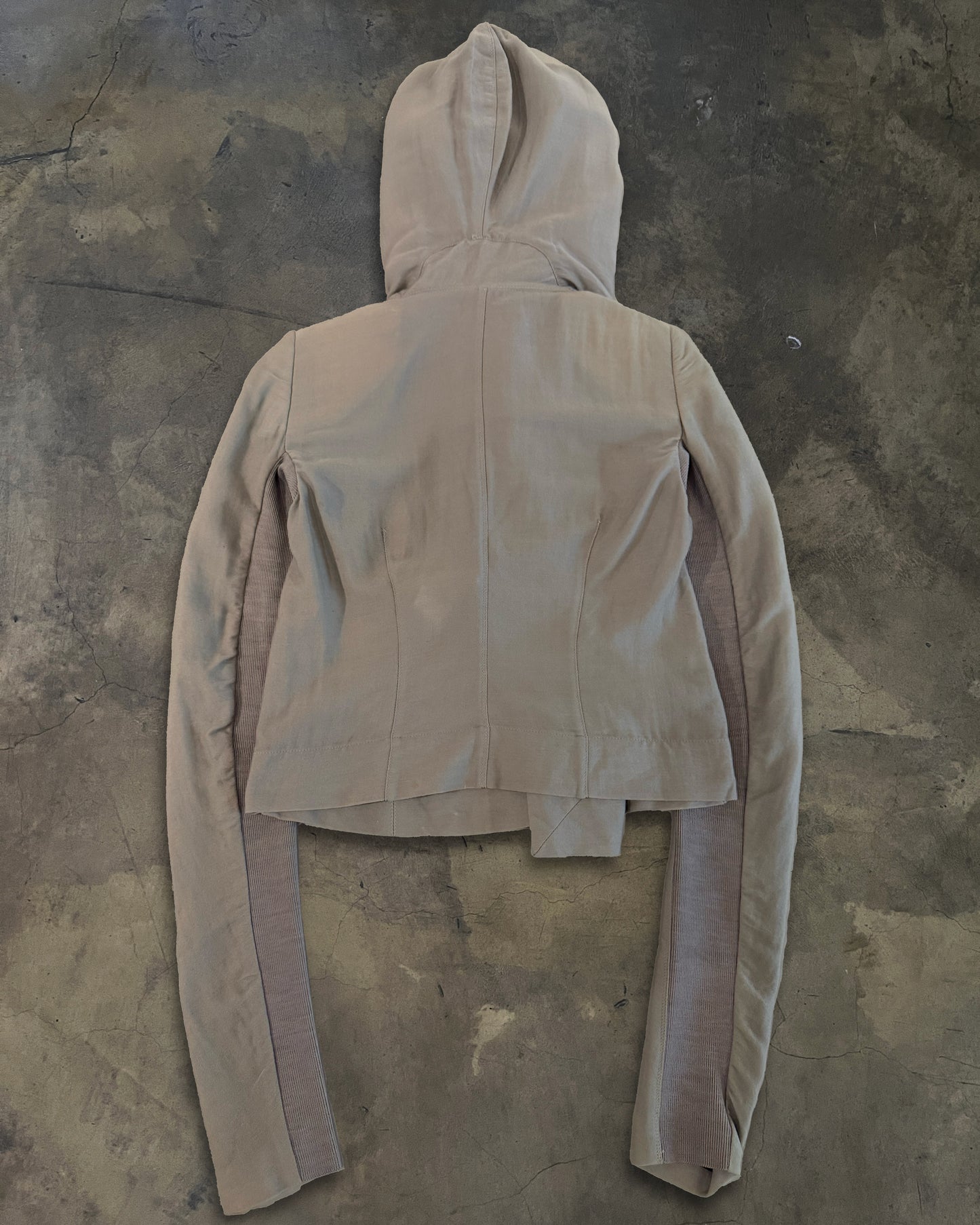 RICK OWENS FW2014 'MOODY' WOOL HOODED INTARSIA