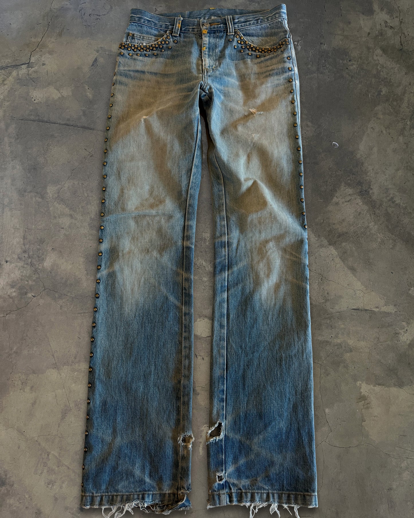 KATHARINE HAMNETT STUDDED JEANS