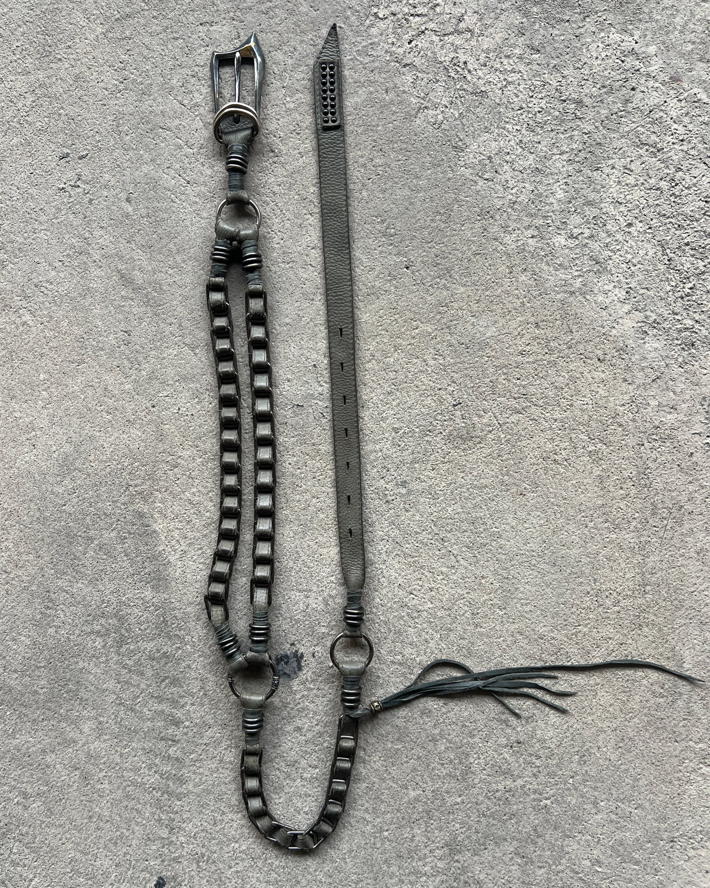 KMRii 2004 STUDDED TASSLE BELT