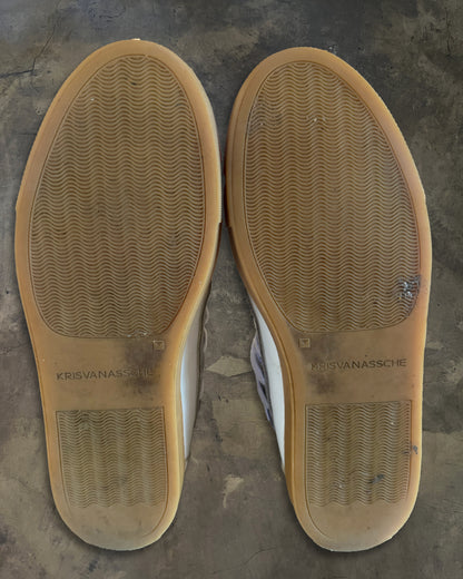 KRISVANASSCHE SS2014 MULTI LACED HIGHTOP SNEAKER