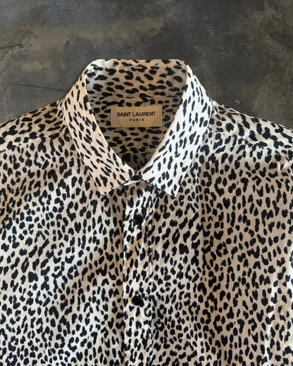 SAINT LAURENT SS2014 BABYCAT BUTTON UP