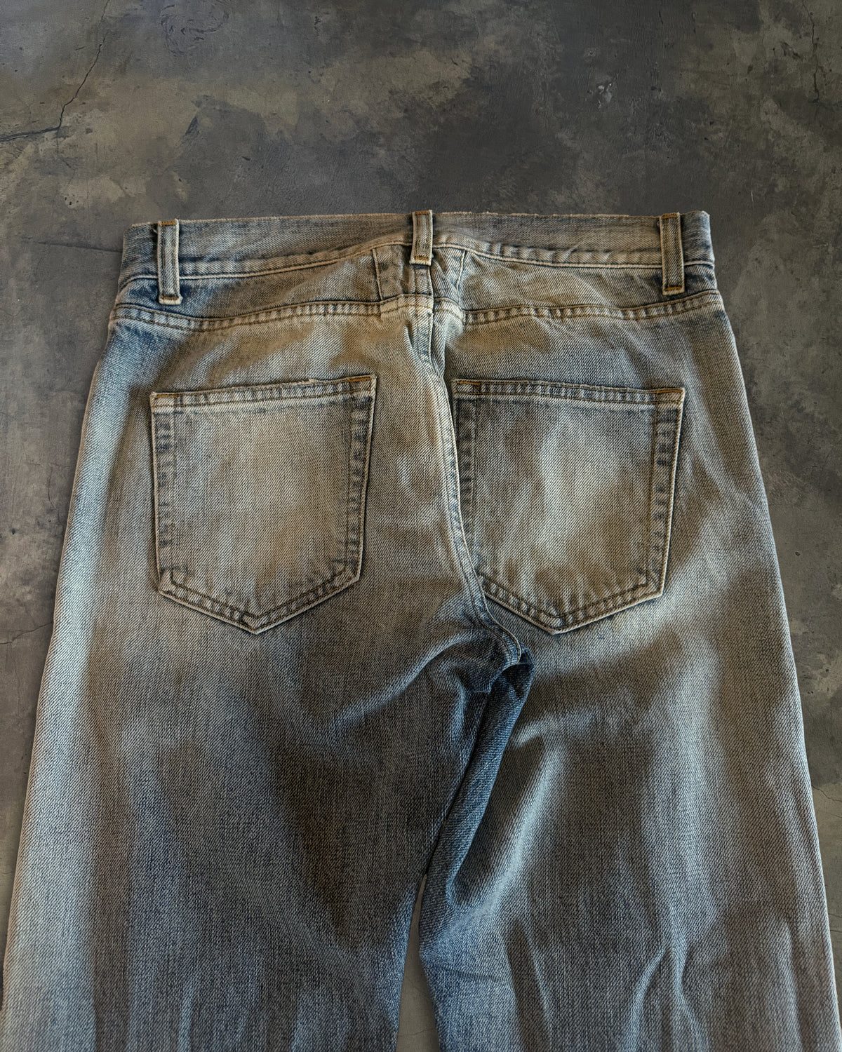 SAINT LAURENT SS2016 RUNWAY D10 SELVEDGE RIPPED DENIM