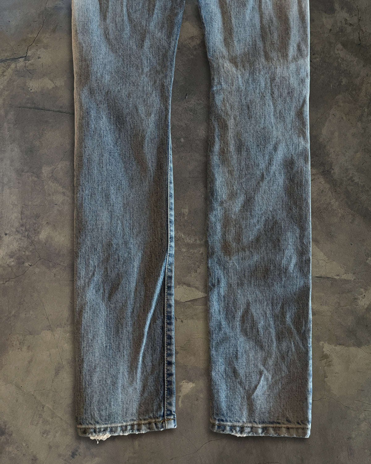 SAINT LAURENT SS2016 RUNWAY D10 SELVEDGE RIPPED DENIM